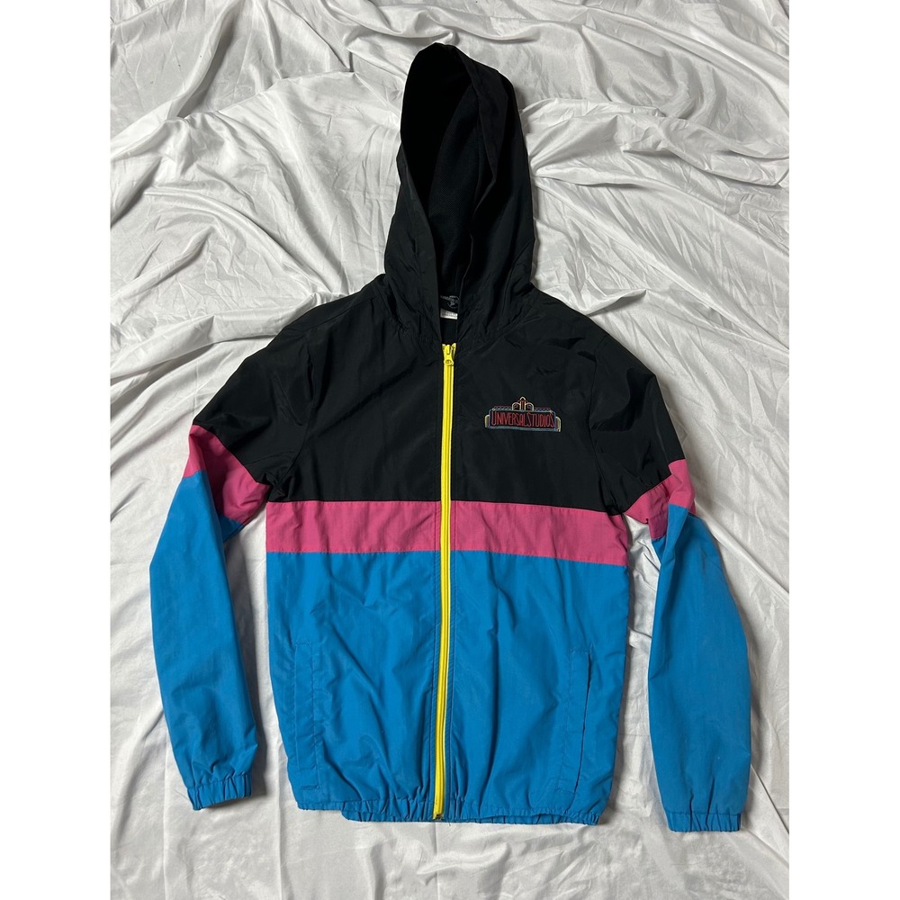 Universal Studios Windbreaker Jacket XS Retro Col… - image 5